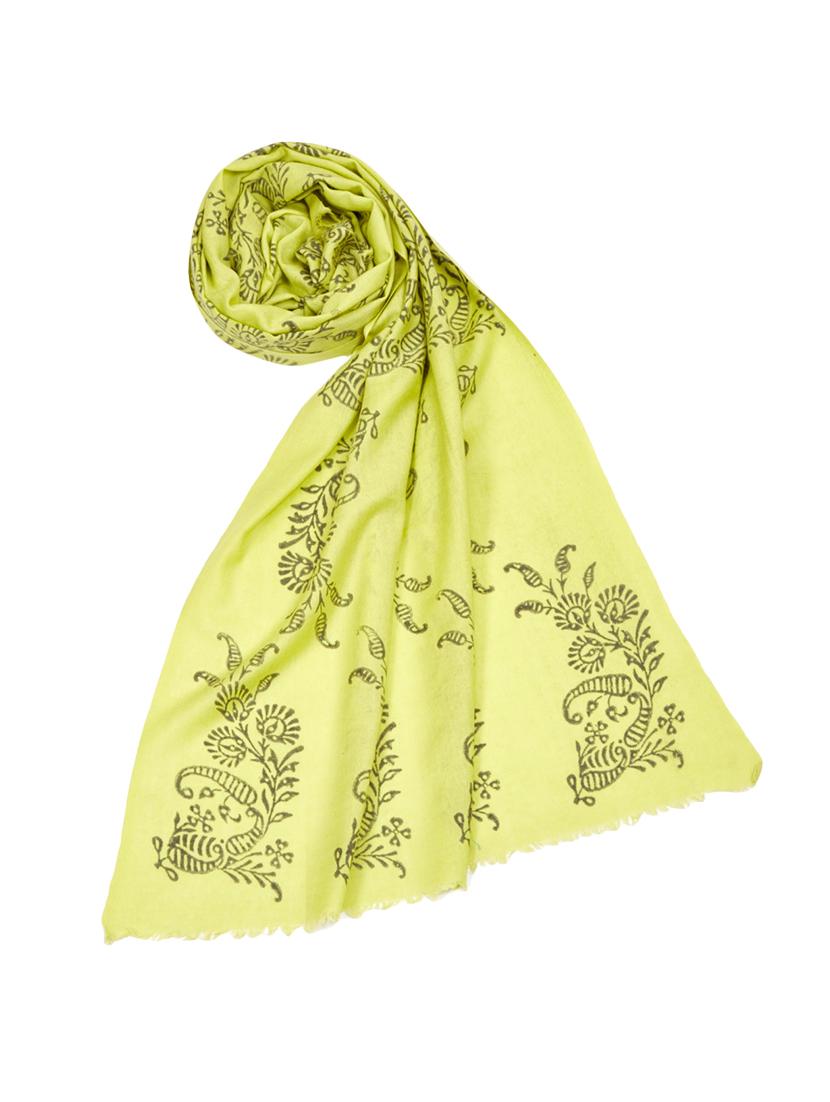 yellow woollen stole - 14322297 - Zoom Image - 2