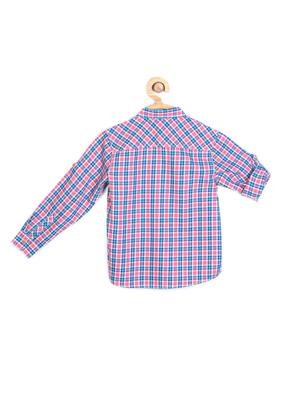 roll up sleeved checkered shirt - 14323284 - Standard Image - 2