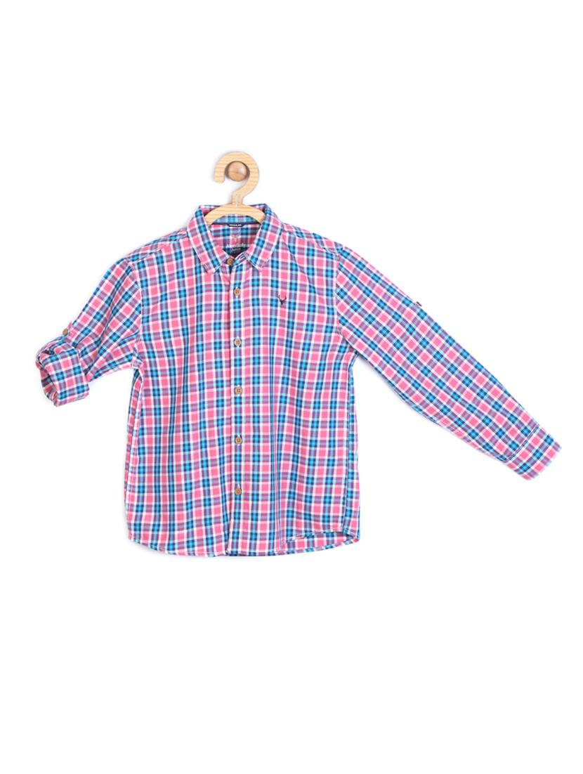 roll up sleeved checkered shirt - 14323284 - Zoom Image - 1