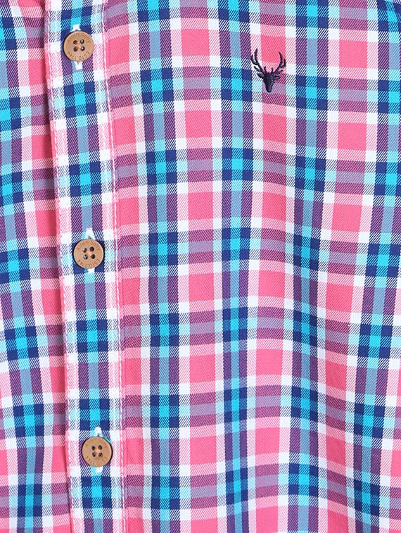 roll up sleeved checkered shirt - 14323284 - Zoom Image - 3
