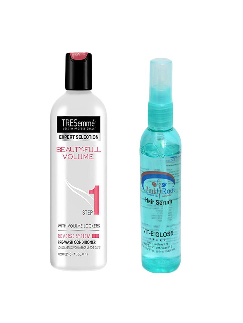 pink root hair serum (100ml) with tresemme beauty-full volume 1 pre-wash conditioner pack of 2 - 14323604 - Zoom Image - 1