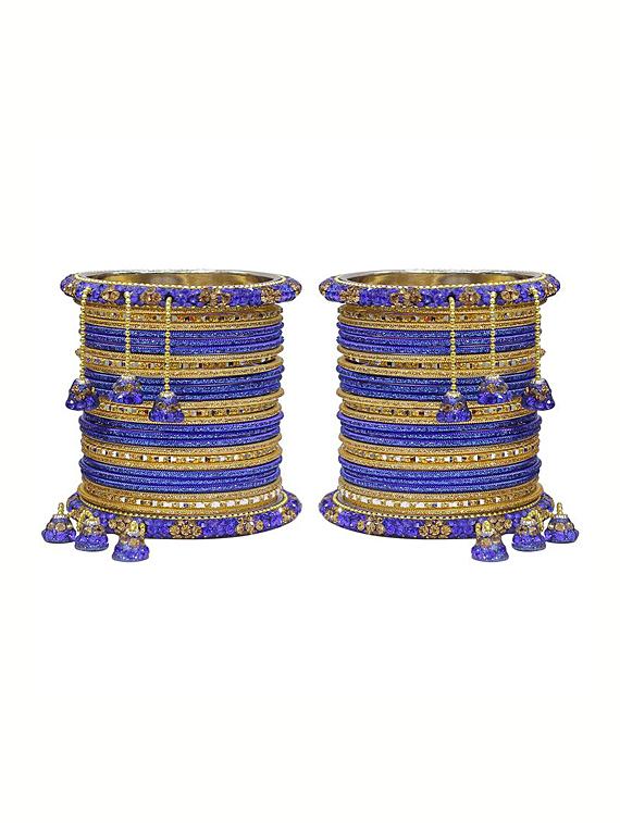 blue gold tone bangles - 14323849 - Zoom Image - 1