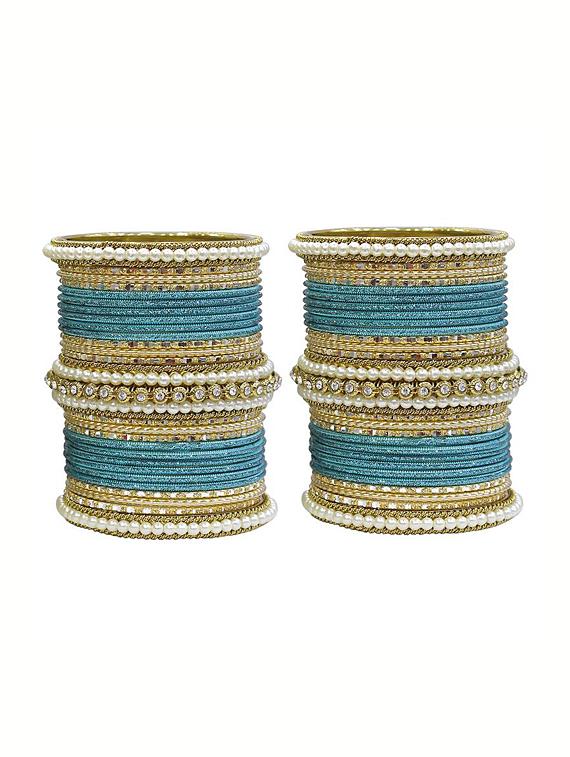 blue gold tone bangles - 14323868 - Zoom Image - 1