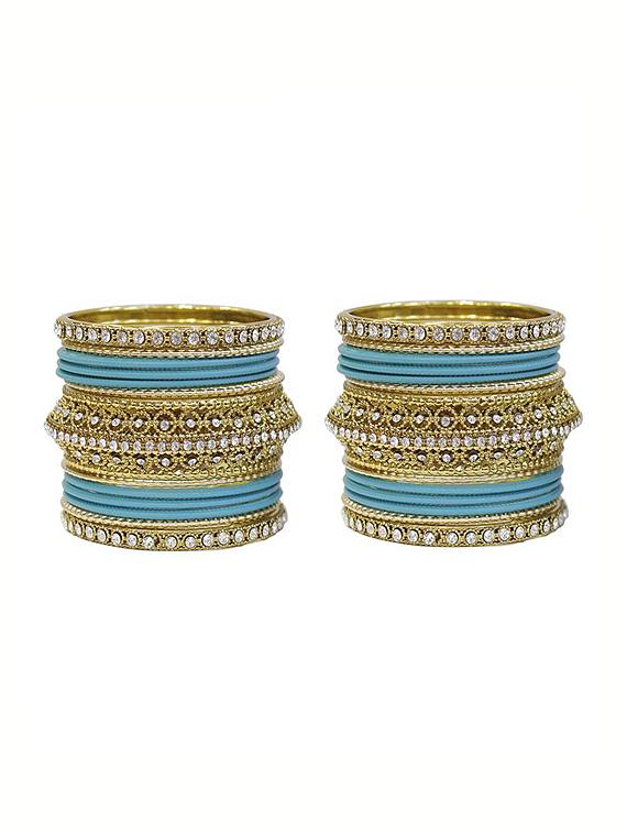 blue gold tone bangles - 14323906 - Zoom Image - 1