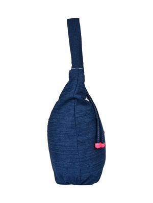 blue cotton regular handbag - 14326446 - Standard Image - 4
