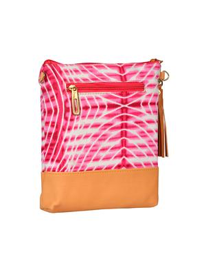 pink satin regular sling bag - 14326457 - Standard Image - 2