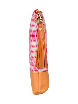 pink satin regular sling bag - 14326457 - Standard Image - 4