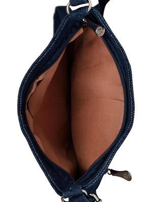 blue cotton regular sling bag - 14326459 - Standard Image - 3