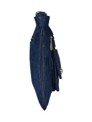 blue cotton regular sling bag - 14326459 - Standard Image - 4