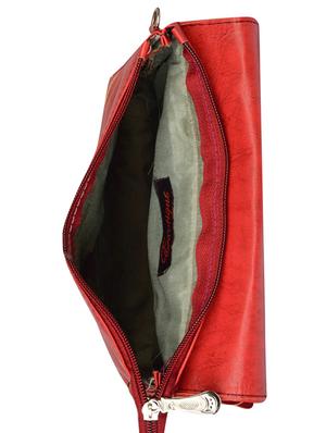 red leatherette regular sling bag - 14326462 - Standard Image - 3