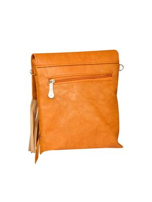 tan leatherette regular sling bag - 14326463 - Standard Image - 2
