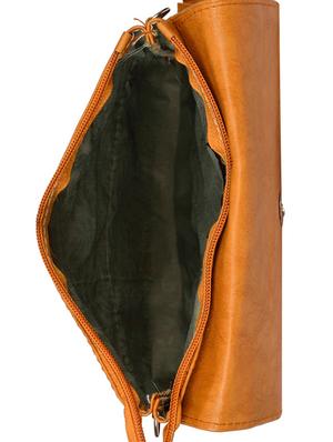 tan leatherette regular sling bag - 14326463 - Standard Image - 3