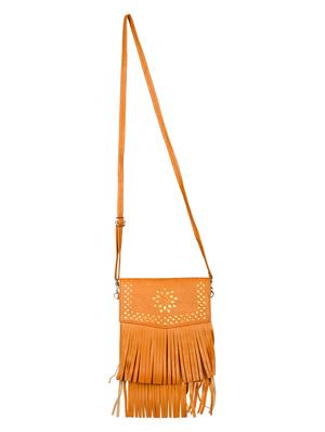 tan leatherette regular sling bag - 14326463 - Standard Image - 5