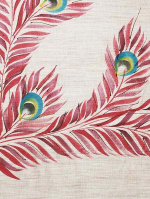 beige printed khadi dupatta - 14327608 - Standard Image - 2