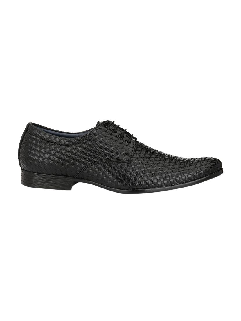 black Leather formal lace-up derby - 14327901 - Zoom Image - 2