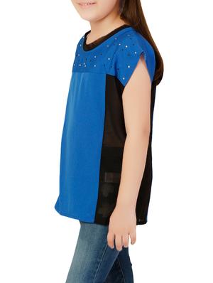 blue polyester top - 14328338 - Standard Image - 2
