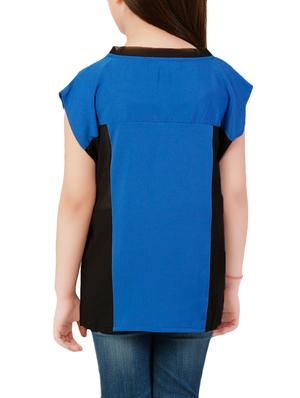 blue polyester top - 14328338 - Standard Image - 3