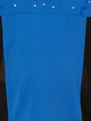 blue polyester top - 14328338 - Standard Image - 5