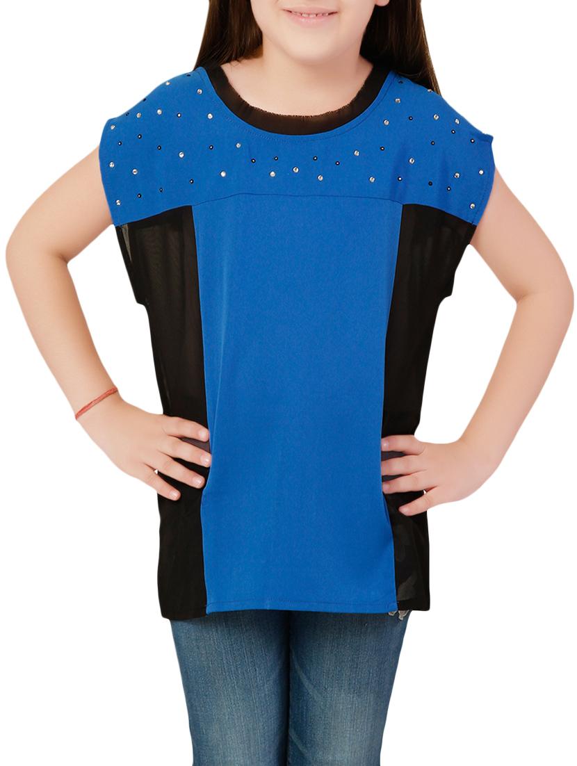 blue polyester top - 14328338 - Zoom Image - 1