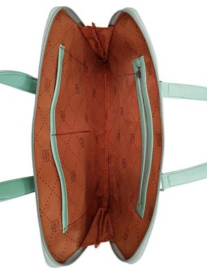 green leatherette laptop bag - 14328382 - Standard Image - 3