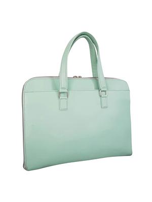 green leatherette laptop bag - 14328382 - Standard Image - 4