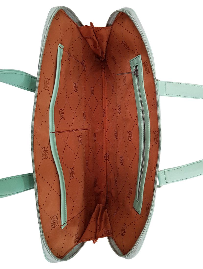 green leatherette laptop bag - 14328382 - Zoom Image - 3