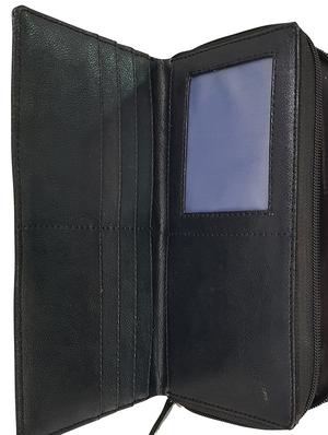black leatherette wallet - 14328384 - Standard Image - 3