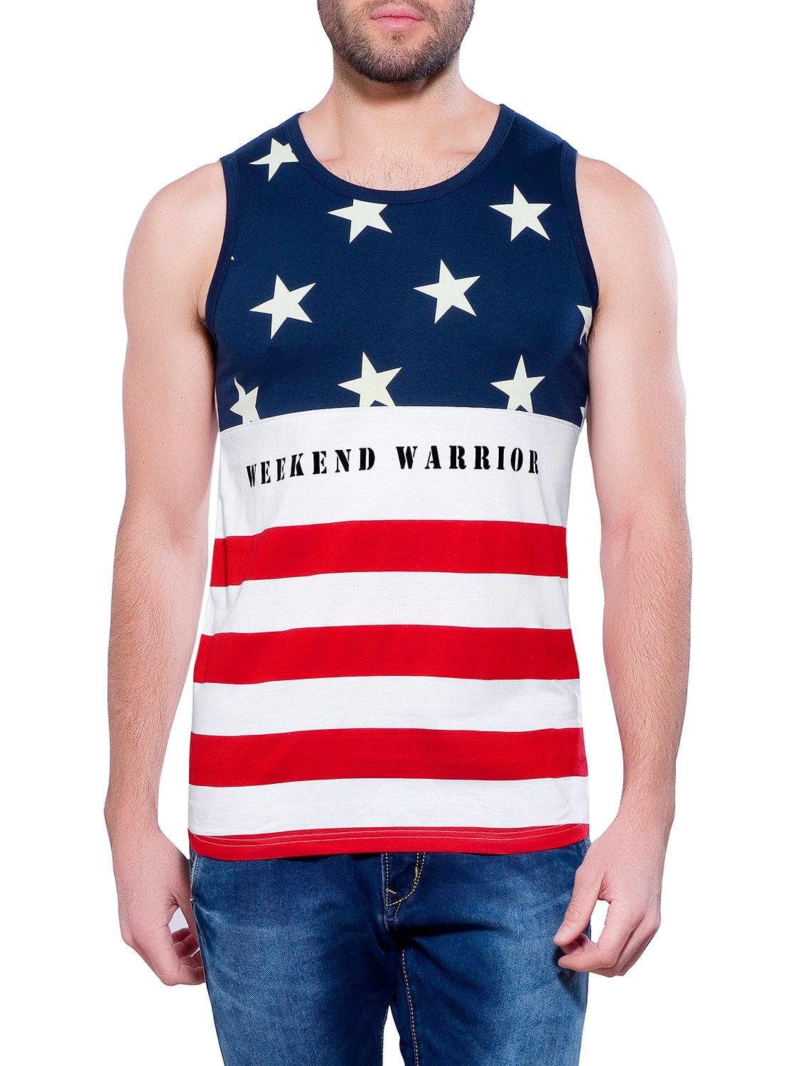 multi colored cotton vest - 14329169 - Zoom Image - 1