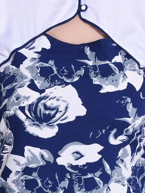 blue crepe straight kurta - 14329266 - Standard Image - 4