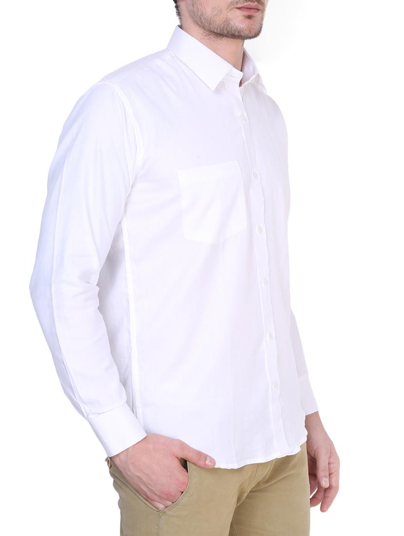 white cotton casual shirt - 14330981 - Zoom Image - 2