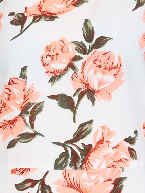 white floral high low dress - 14331044 - Zoom Image - 4