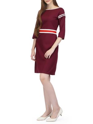 maroon crepe dress - 14331054 - Standard Image - 2