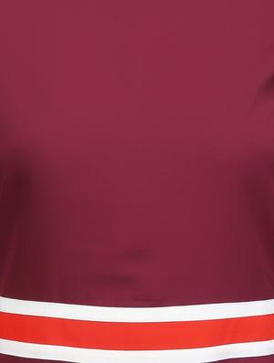 maroon crepe dress - 14331054 - Standard Image - 4