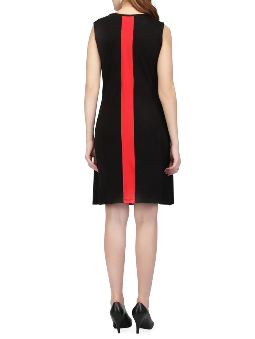 color block a-line dress - 14331055 - Zoom Image - 3