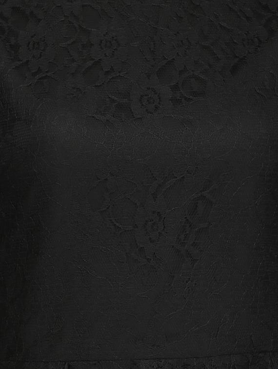 boat neck laced flared dress - 14331056 - Zoom Image - 4