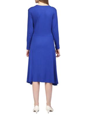 round neck flared dress - 14331078 - Standard Image - 3