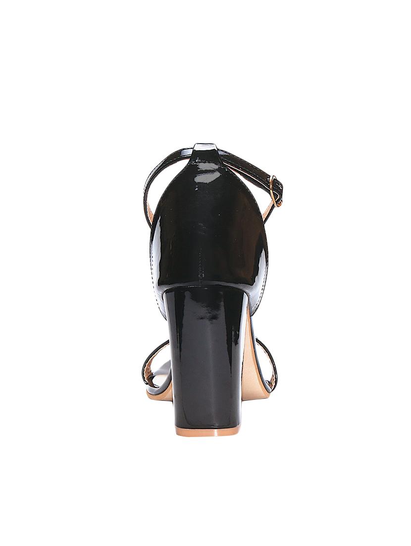 black patent ankle strap sandals - 14331903 - Zoom Image - 3