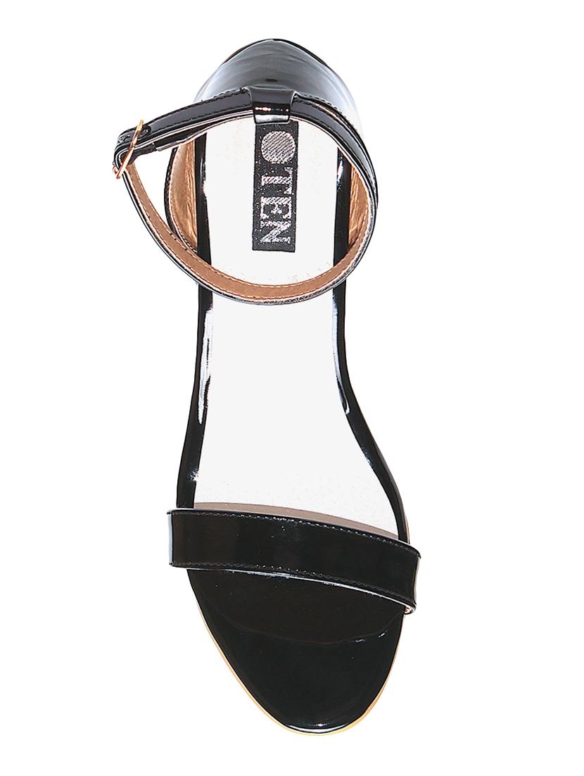 black patent ankle strap sandals - 14331903 - Zoom Image - 4