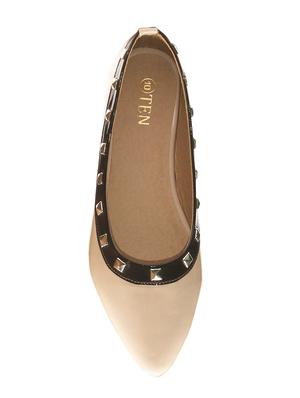 beige patent slip on ballerina - 14331909 - Standard Image - 4