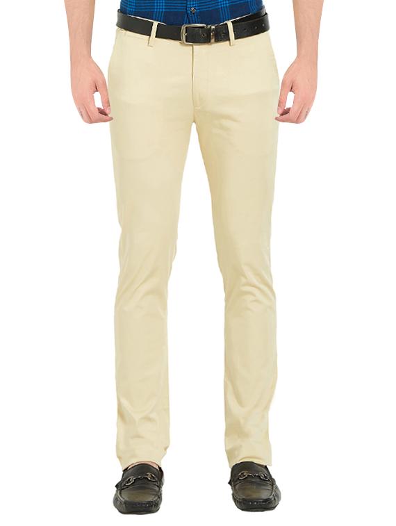 beige cotton chinos - 14331986 - Zoom Image - 1