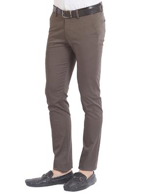 brown cotton chinos - 14331987 - Standard Image - 3