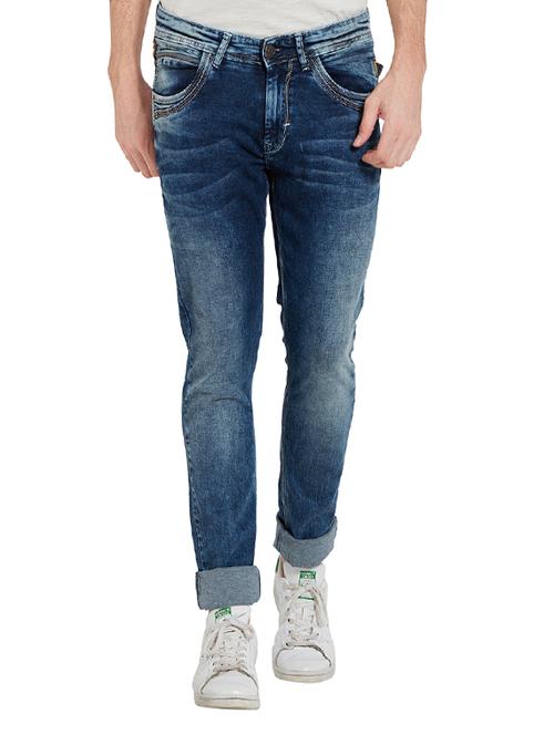 blue light washed jeans - 14331989 - Standard Image - 1