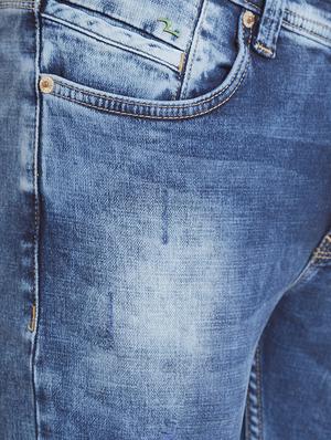 blue heavy washed ripped denim jeans - 14332062 - Standard Image - 4