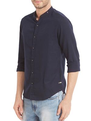 blue cotton casual shirt - 14332069 - Standard Image - 2