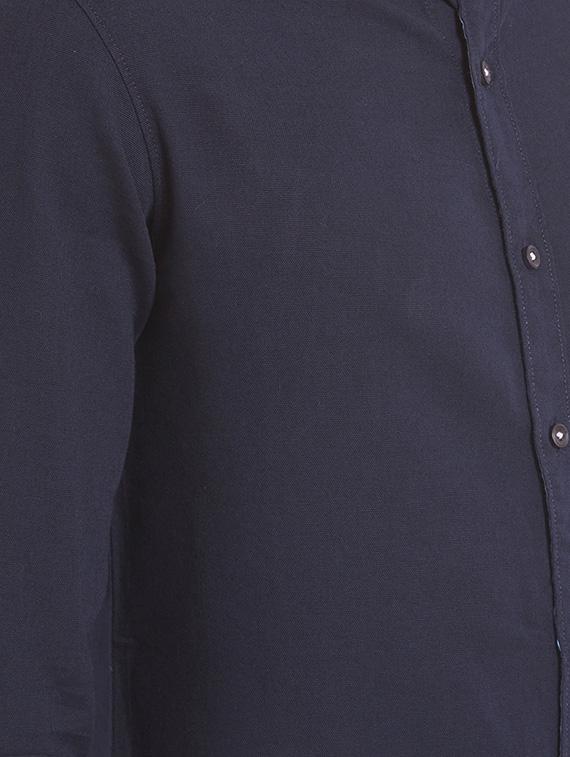 blue cotton casual shirt - 14332069 - Zoom Image - 4