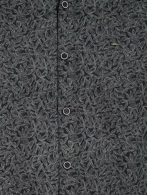 black cotton casual shirt - 14332091 - Standard Image - 4