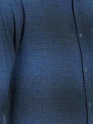 blue cotton casual shirt - 14332099 - Standard Image - 4