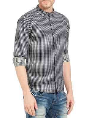 blue cotton casual shirt - 14332122 - Standard Image - 2