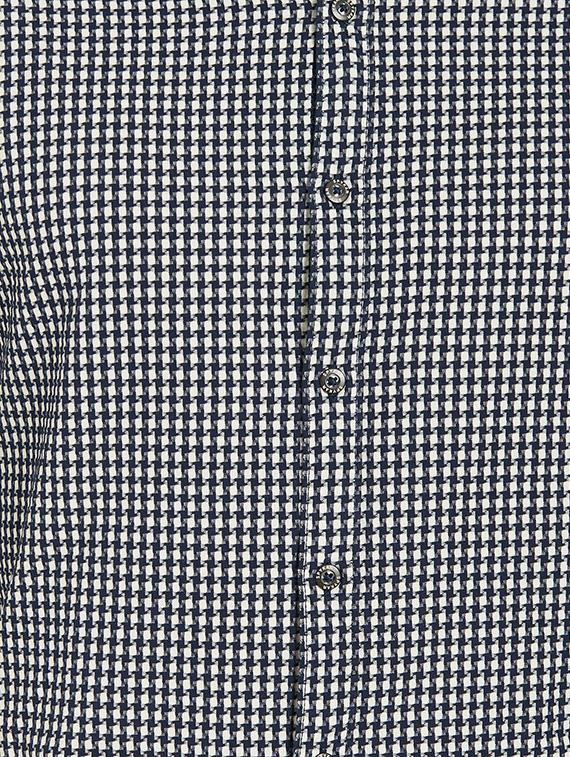 blue cotton casual shirt - 14332122 - Zoom Image - 4