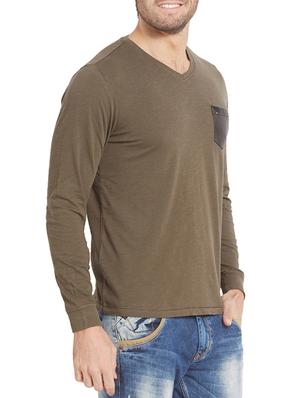 green cotton t-shirt - 14332175 - Standard Image - 2